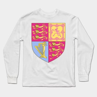 The Cartoon Panther Royal Arms of the United Kingdom Long Sleeve T-Shirt